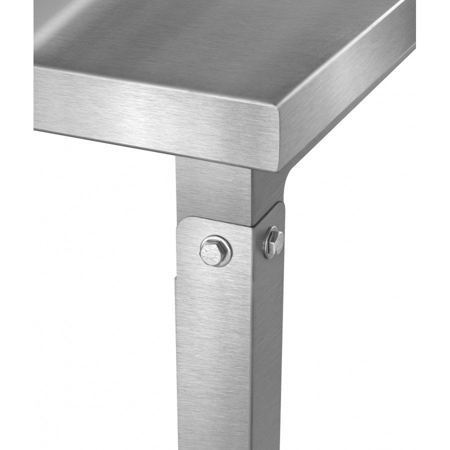 Mesa de Inox Paneleiro Liso Cego 60 x 150 - Aisa